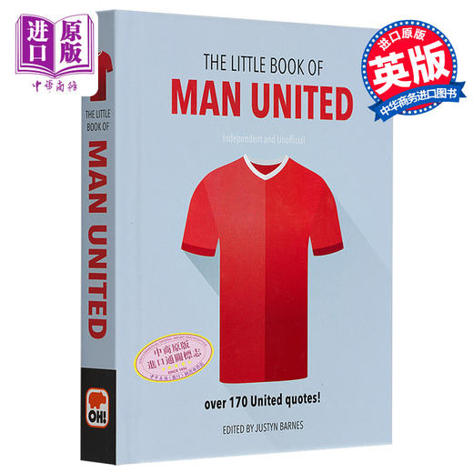 预售 【中商原版】曼联小书 超过 170 条关于曼联的名言 The Book of Man United Over 170 United quotes 英文原版 Orange Hippo 商品图0