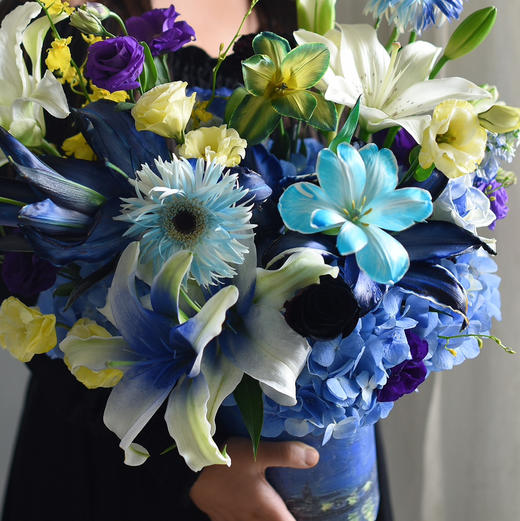 《星夜》梵高油画系列蓝色系抱抱桶 商品图8