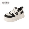 西村名物2023秋季新品女士厚底熊猫星星鞋微笑板鞋休闲舒适T23CM35781 商品缩略图3