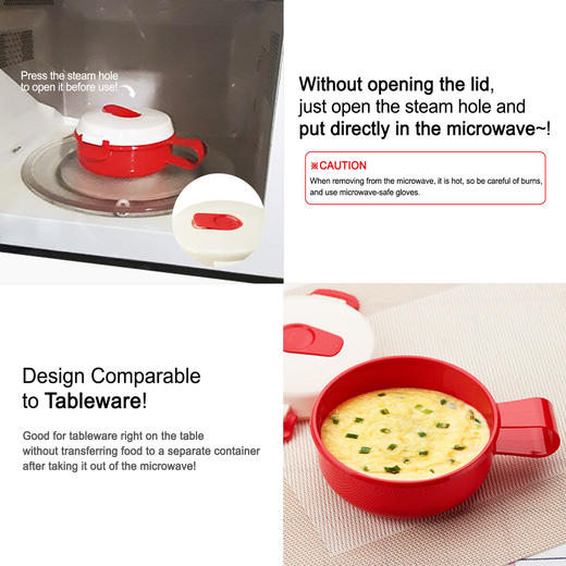 韩国进口 komax可买思 微波炉加热便当盒 商品图2