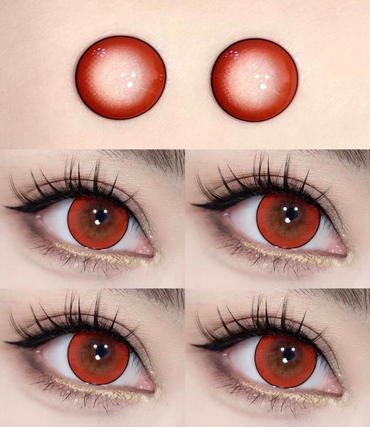 Dgugulens旗下 ·冰糖红｜14.5mm白狮着色待测｜日抛  一盒十片装 商品图1