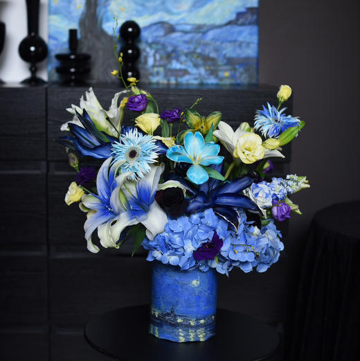 《星夜》梵高油画系列蓝色系抱抱桶 商品图12