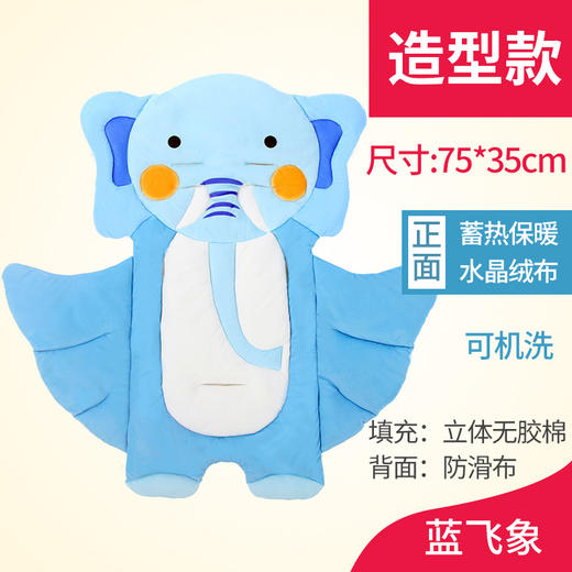 【婴儿推车棉垫，保暖舒适回弹！】婴儿车垫子通用棉垫坐垫餐椅保暖防滑垫宝宝伞推车垫秋冬儿童靠垫lm 商品图7
