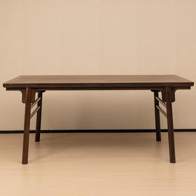 清 红木夹头榫刀牙板大画案