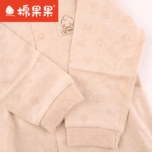 棉果果春秋款新疆彩棉男童女童上衣+裤子 对开套装M101304119006 商品图3