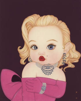 那小先《摩登梦露》版画