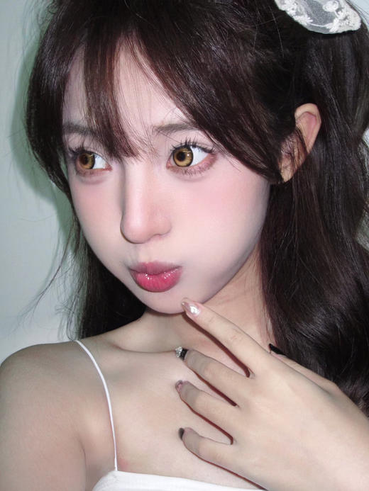 <月抛大直径>Jellydoll-发光体棕-14.5mm【月抛 0-1000度 含525/575】 商品图4