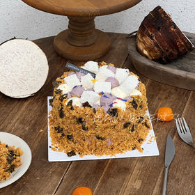 芋泥肉松爆浆蛋糕