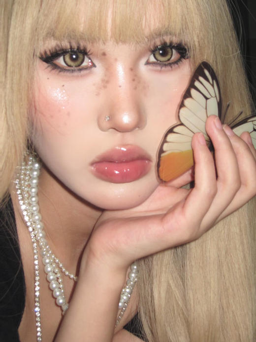 <月抛大直径>Jellydoll-发光体棕-14.5mm【月抛 0-1000度 含525/575】 商品图6