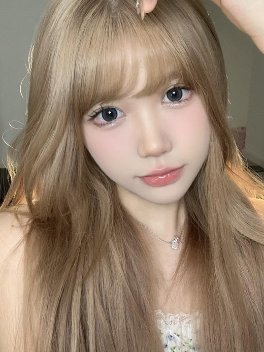 【大直径】Ealla girl-雾面奶蓝 -14.5mm【年抛 度数0-800度 无525/575】 商品图1