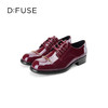 D:FUSE迪芙斯秋冬款时尚百搭漆皮乐福鞋平底小皮鞋DF33112017 商品缩略图3