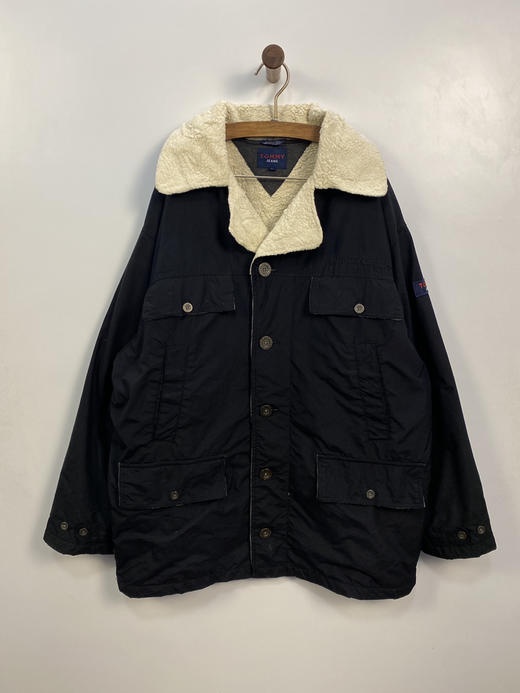 90年代 Vintage Tommy Hilfiger 澳门制 棉服 夹棉外套_CTJK(L-XL) 商品图1