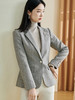 【S/L/XL】米思阳2024秋季新款通勤休闲西装肌理感收腰一粒扣灰色外套女3315 商品缩略图1
