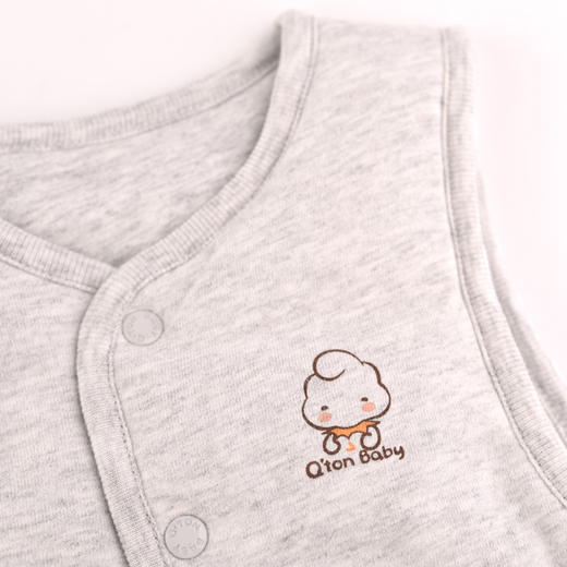 棉果果秋冬季有机棉纱男童女童夹棉马夹M401171819632 商品图2