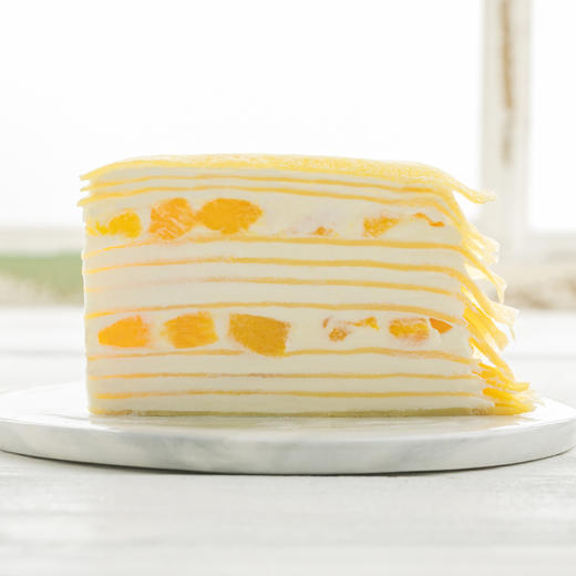 【芒果控闭眼入】8英寸芒果千层下午茶，香甜奶油与新鲜饱满芒果相融，一口下去真的超满足！（南京幸福西饼蛋糕59分快送） 商品图1