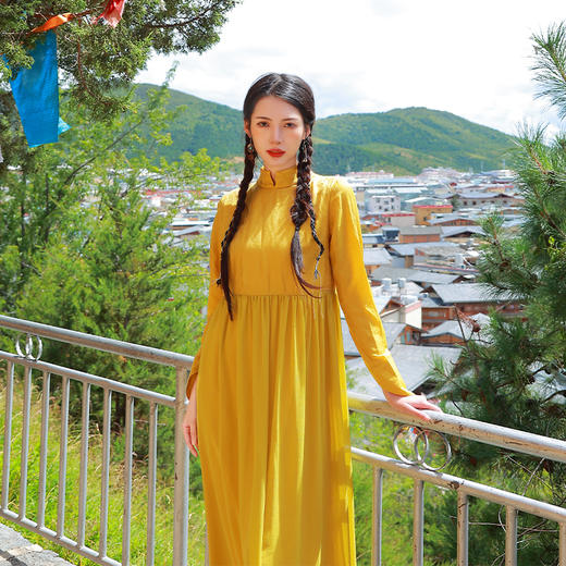 金风玉露长袖连衣裙 | 杨丽萍同款 | 现货加急发 商品图1