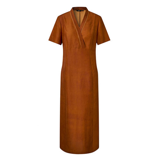 TANGY Collection天意高端精品2023商场同款女士莨绸半茛连衣裙 商品图4