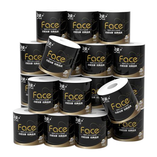 洁柔卷纸黑Face 加厚4层140克27卷TJ228-27E 商品图0