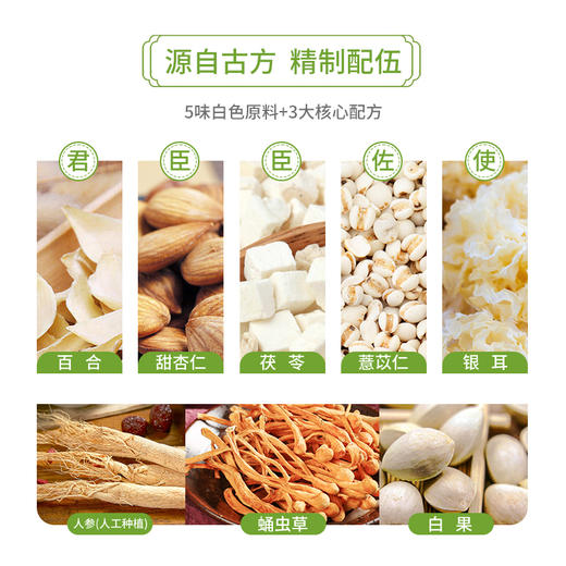 五和医养堂-五白汤 植物冲调粉 210g(30g*7袋) 道地原料 名医特配 源自古方 精致配伍 五色入五脏 秋季养生 商品图2