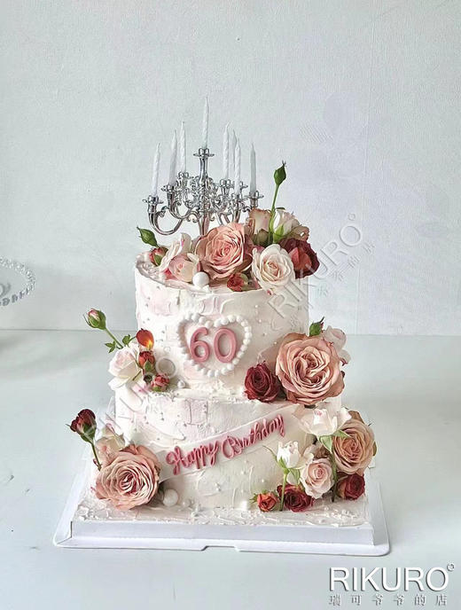 【复古卡布玫瑰】鲜花鲜奶蛋糕 商品图2