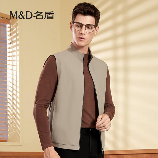【名盾】MD名盾背心外套商务男秋冬新品中青年无袖马甲56551 商品图2