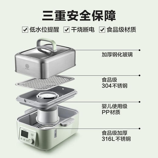 【小家电】北鼎多功能电蒸锅G55AHF 商品图8