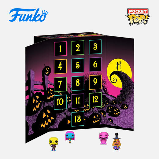Funko POP Advent Calendar圣诞日历 圣诞夜惊魂13天倒数荧光款手办 63959 商品图0