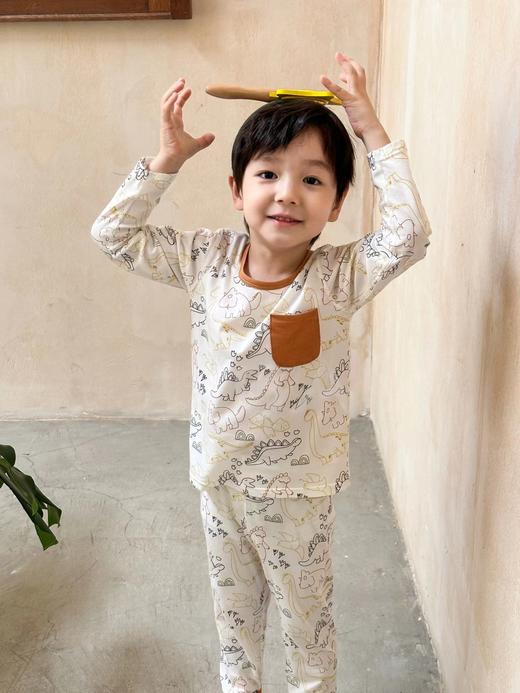 胖蝈蝈精梳棉秋衣套 商品图1