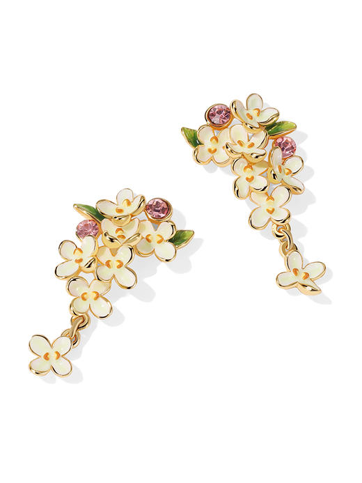 Juicy Grape轻奢小众设计浪漫桂花耳钉女甜美耳夹耳环2023年春夏 商品图4