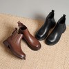 ZHR短靴2023秋冬新款厚底休闲短靴女显瘦靴子便捷套脚切尔西短靴 商品缩略图8