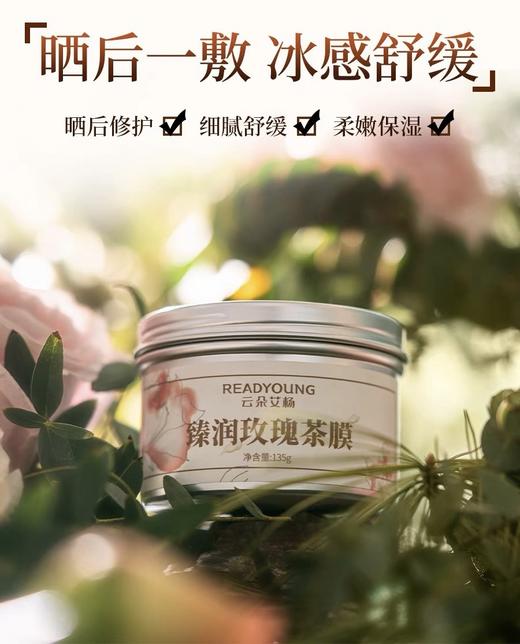 臻润玫瑰茶膜 135g 草本护肤 商品图4