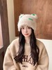 【韩版可爱小熊帽，针织帽潮显脸小！】大头围软糯可爱小熊耳朵毛绒帽，女秋冬季保暖显脸小，宽松甜美护耳帽 商品缩略图6