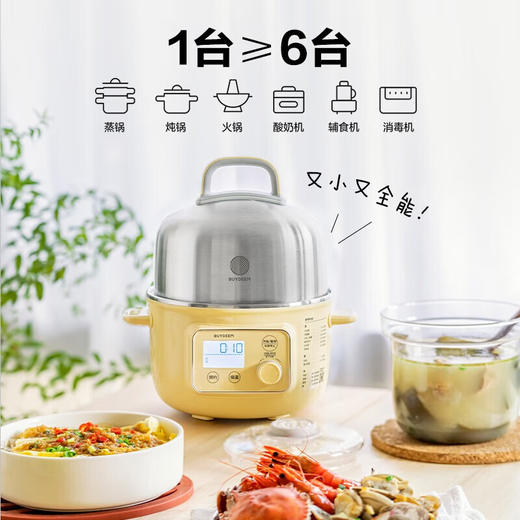 【小家电】北鼎迷你电煮蒸锅G37HF 商品图2