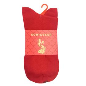 【年年有余鸿运袜】SCHIESSER德国舒雅男士棉袜，年年有余在拇指的位置鱼眼点缀袜子对齐呈现鱼的样子35/22363K