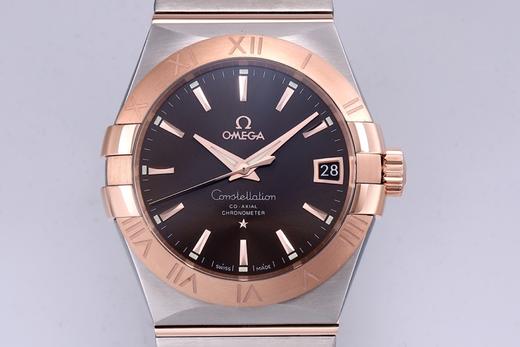 揭秘VS厂欧米茄星座系列间玫瑰金棕色表盘做工真的有大家说的那么好吗？复刻手表一比一手表n厂c厂zf厂vs厂clean厂noob厂测评 商品图3