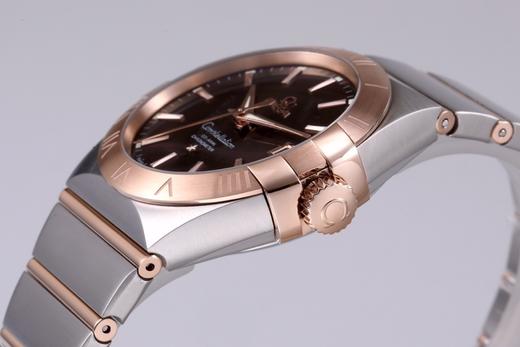 揭秘VS厂欧米茄星座系列间玫瑰金棕色表盘做工真的有大家说的那么好吗？复刻手表一比一手表n厂c厂zf厂vs厂clean厂noob厂测评 商品图5