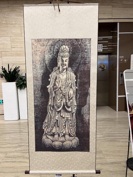 麦积山石窟雕塑重绘复制画 谢成水老师画作卷轴画 商品图1