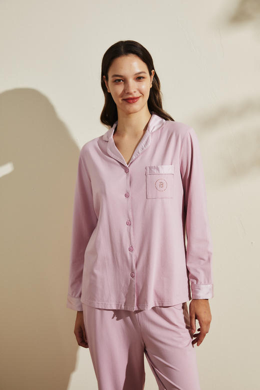 【99元限时秒杀】【有红色】【秀黛】女棉莫长袖套装女居家服女士长袖长裤睡衣家居服H3554104T【门店同款】【如遇缺货自动退款，介意勿拍】 商品图0