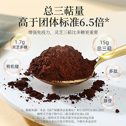 破壁灵芝孢子粉【60g (1.0g/袋x60)】 商品图2