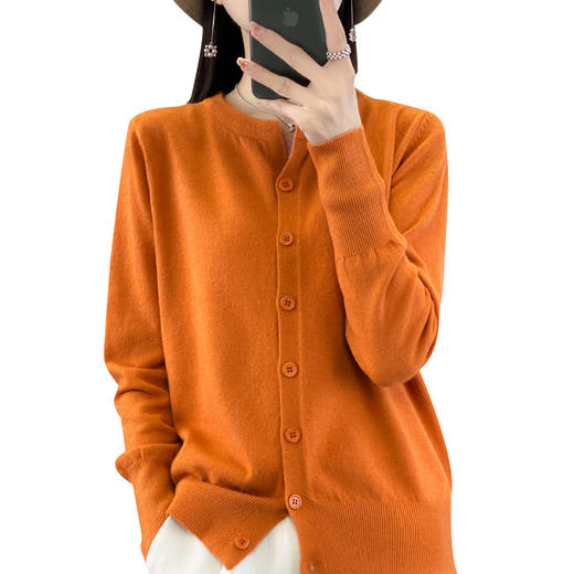 秋冬新款，针织圆领长袖开衫毛针织外套SY-N-376 商品图4