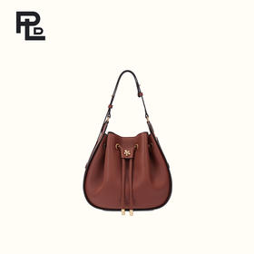 保兰德PLD东方雅奢兰花系列大号幕布手提单肩斜挢水桶包通勤必备女包