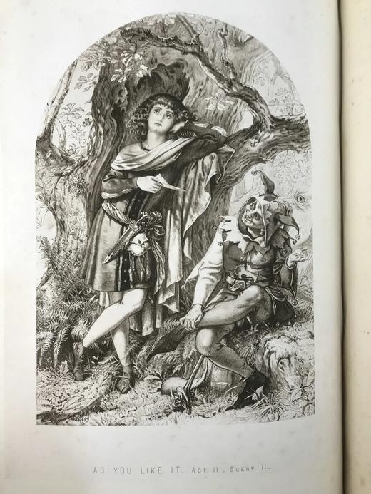 据第一对开本重新珂罗版印刷！约1880年 莎士比亚全集（全3卷） 派顿爵士精美版画插图 全真皮精装 商品图10