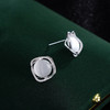 子佩集S925银【水月初见】耳钉【Y-9548】猫眼石2310 商品缩略图3