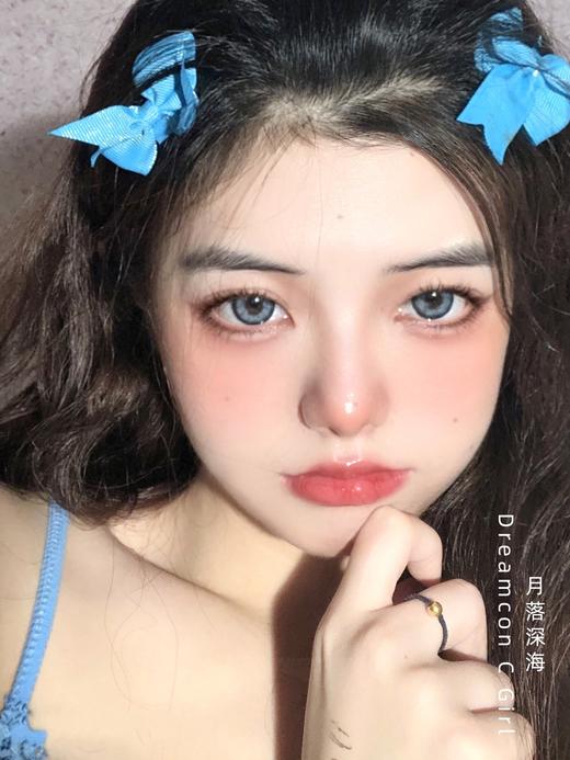 正品年抛 Dreamcon c girl系列月落深海美瞳 直径14.5着色直径13.8  韩国产 商品图8