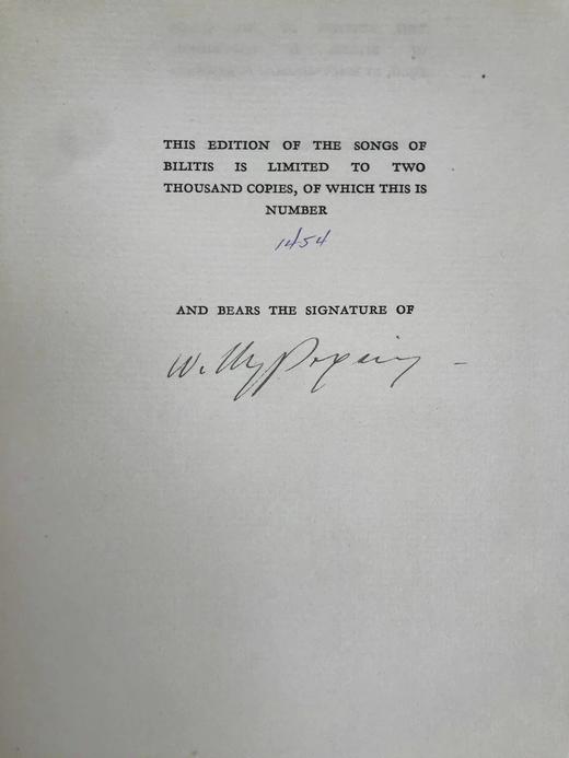 波加尼签名限量版！1926年 皮埃尔·卢维《比利提斯之歌》 数十幅精美插图 漆布精装16开 商品图2