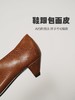 花花团篙端定制意大利进口小羊皮猫跟鞋/皮鞋/奶奶鞋“袜子鞋”JI致绵软细腻舒服脚感，意大利手作质朴篙级感，篙级铅笔灰/美拉德棕色（少量现货，预售12双起订） 商品缩略图12