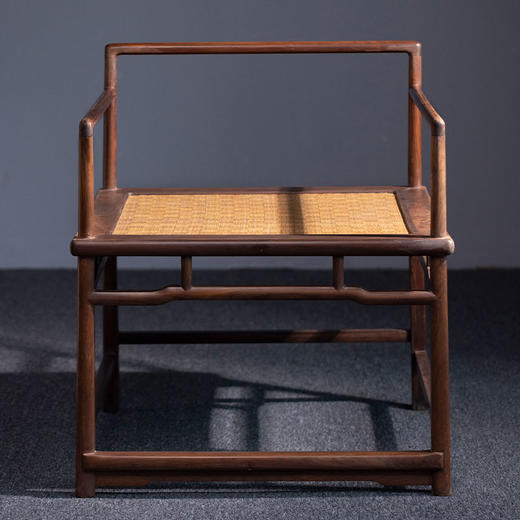 大红酸枝罗锅枨矮老软屉禅椅红木家具（运费到付） 商品图0
