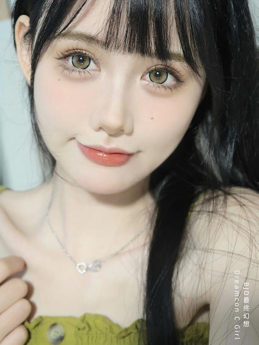 正品年抛 Dreamcon c girl系列最终幻想茶美瞳 直径14.5着色直径13.8  韩国产 商品图4