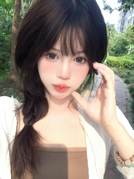 【大直径】Ealla girl- 栗羊驼-14.5mm【年抛 度数0-800度 无525/575】 商品图3