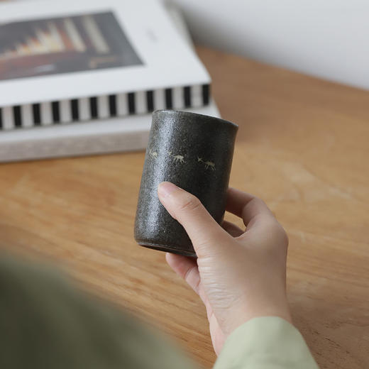 中国 尚云龙 咖啡杯 手握杯 白韵马克杯 刻花杯 高杯闻香杯敞口杯 商品图4